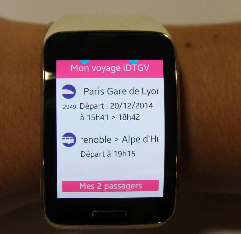 SNCF: après les Google Glass, IDTGV s'installe sur les montres connectées