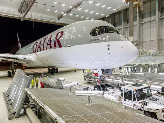 Qatar, un premier A350 mi-décembre pour une mise en route commerciale au 15 janvier Qatar, un premier A350 mi-décembre pour une mise en route commerciale au 15 janvier