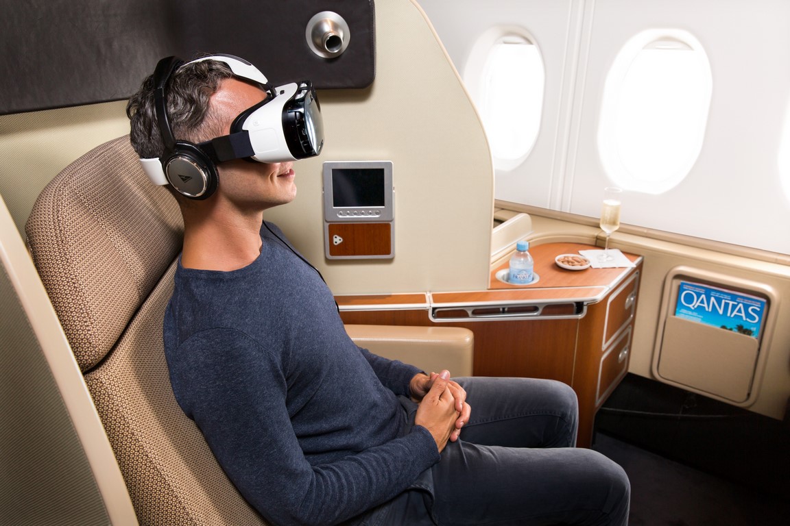 Qantas propose un casque à réalité virtuelle à ses passagers