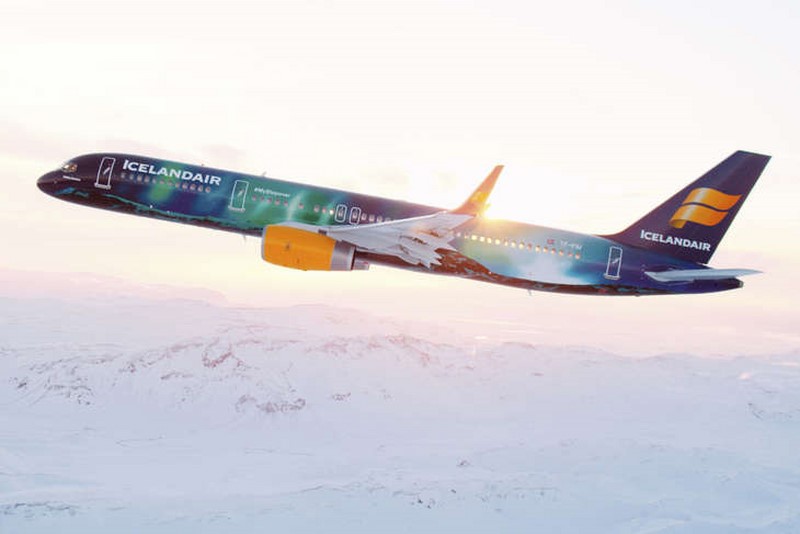 Icelandair propose une aurore boréale en plein vol
