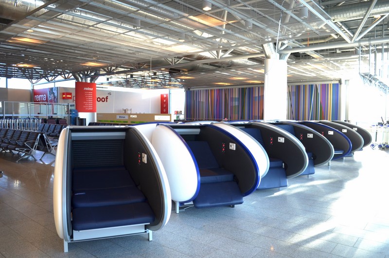 Des capsules pour dormir à Helsinki Airport