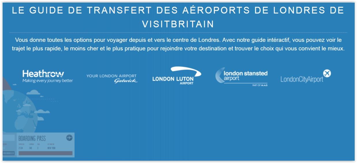 Le guide de transfert des aéroports de Londres