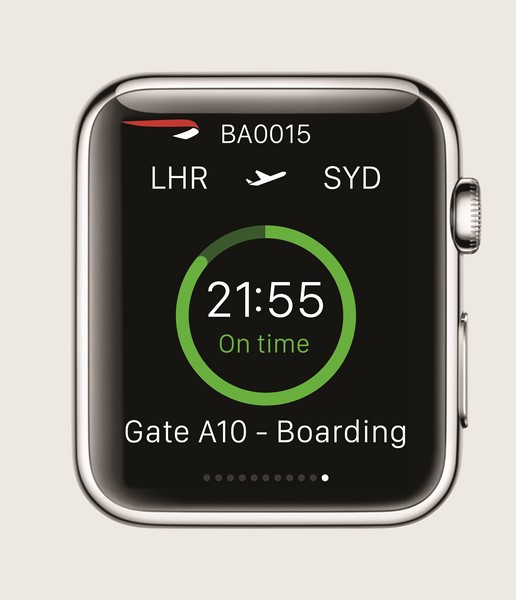 British Airways atterrit aussi sur l'Apple Watch