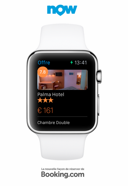 Booking.com s'installe sur l'Apple Watch