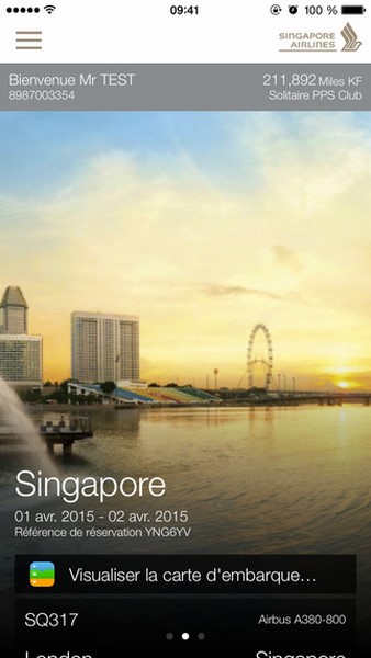 Singapore Airlines se fait mobile sur tous les appareils électroniques