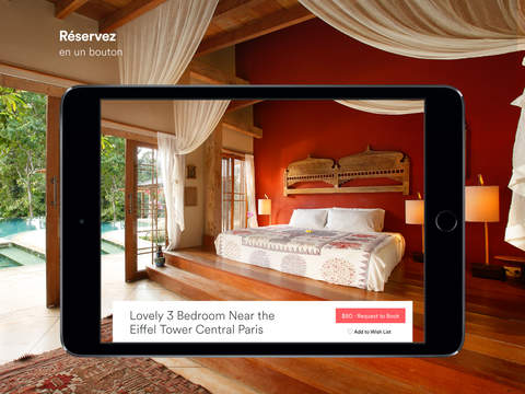 Airbnb est disponible sur tablettes