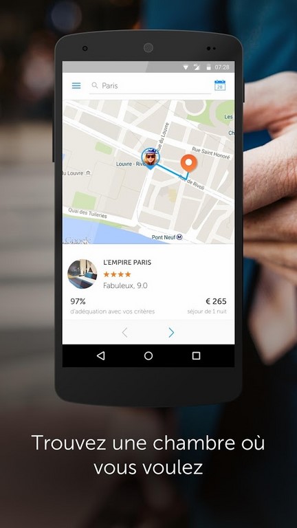 Booking Now arrive sur Android