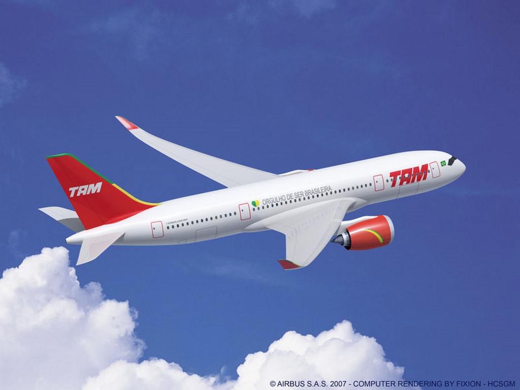 TAM Airlines présente le programme de vols de son A350