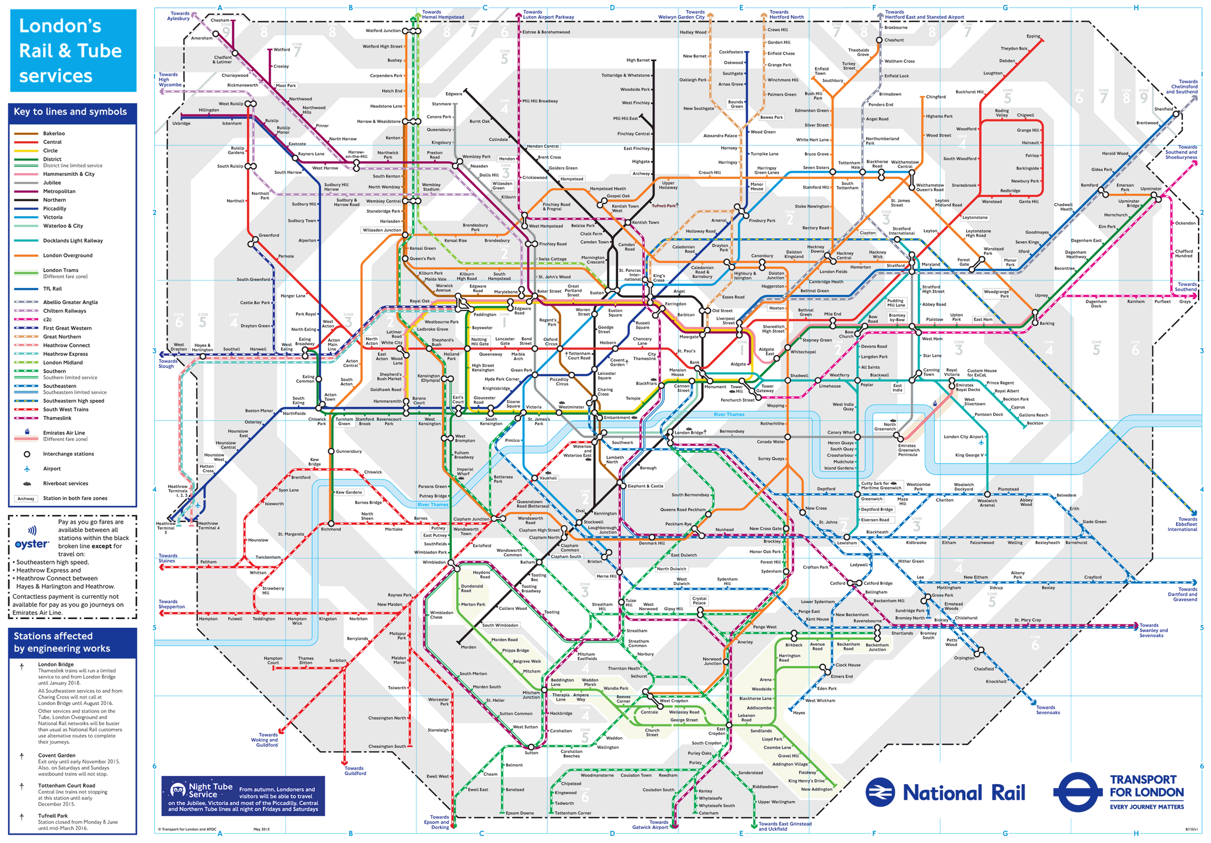 Une carte qui rend le métro de Londres plus réaliste