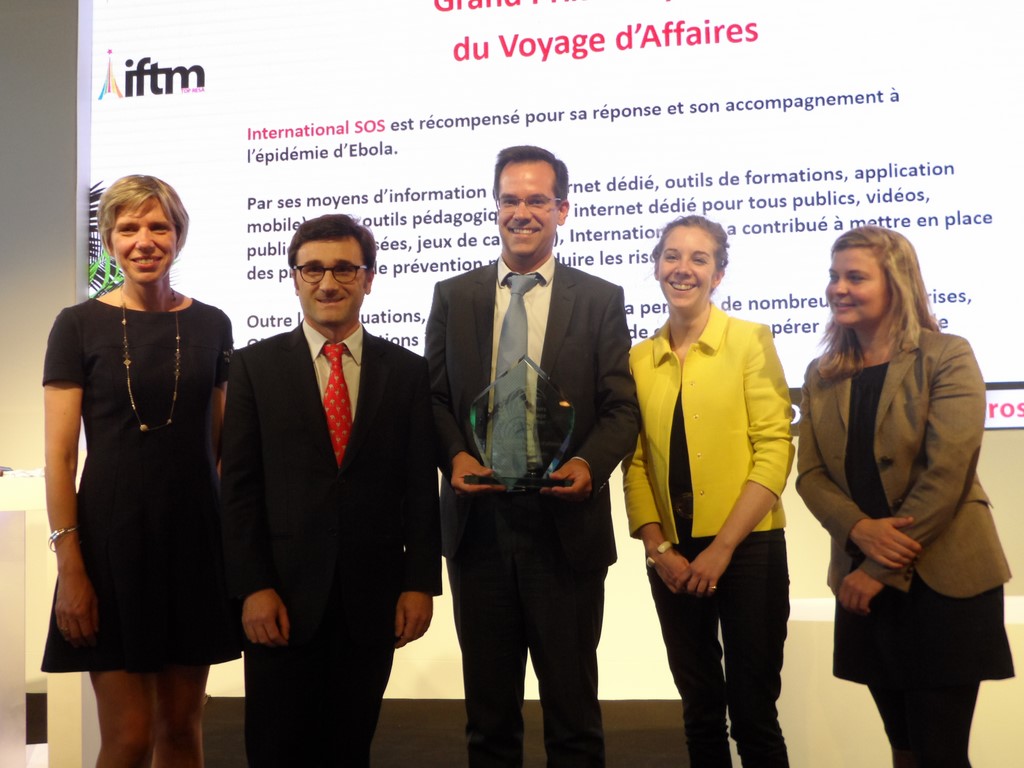 Les Lauriers 2015 du voyage d’affaires : International SOS est Grand Prix Thalys