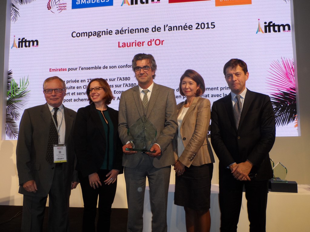Les Lauriers 2015 du voyage d’affaires : International SOS est Grand Prix Thalys