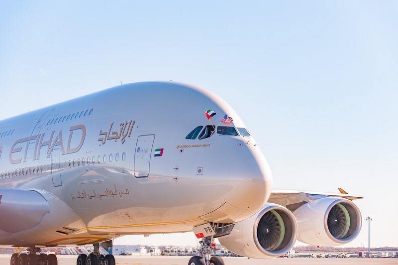 L'A380 d'Etihad Airways s'est posé à New-York