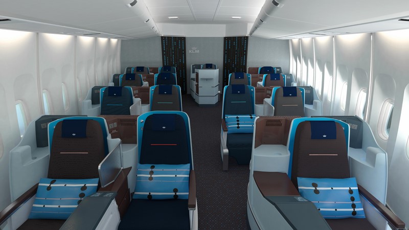 Les cabines de tous les B777-200 de KLM ont été rénovées