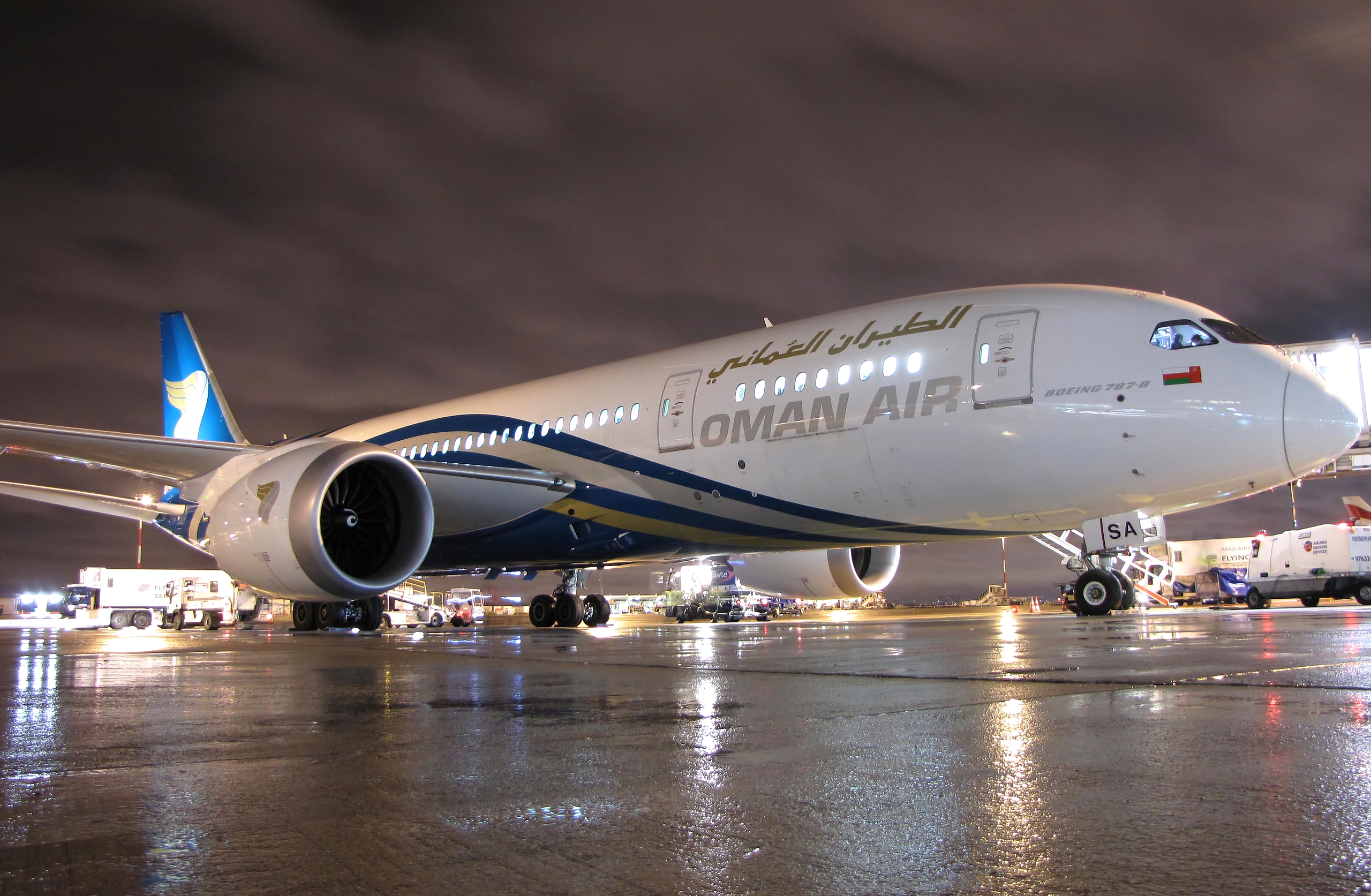 Oman Air en Dreamliner à Roissy