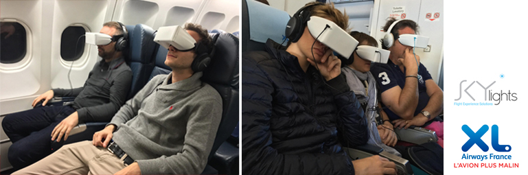 XL Airways teste des lunettes de cinéma immersif