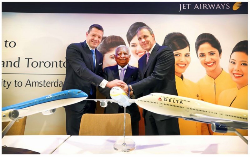 Jet Airways, KLM et Delta unissent leurs forces entre les USA et l'Inde
