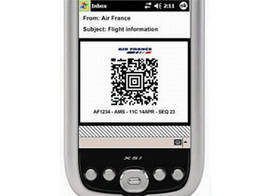 Air France : s'enregistrer via son portable
