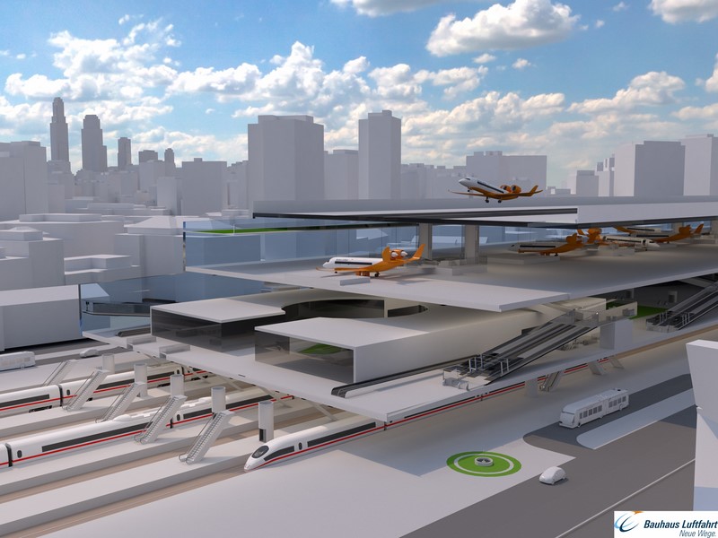 L'aéroport de centre-ville du futur ressemble à un parking