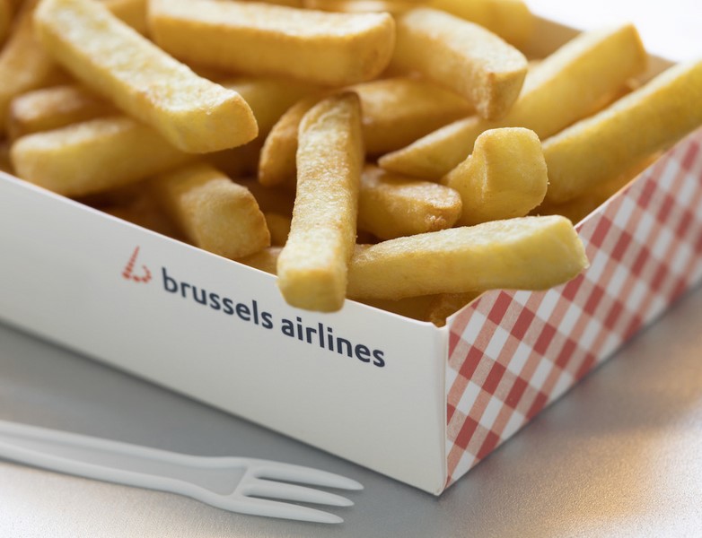 Les voyageurs d'affaires auront la frite sur Brussels Airlines