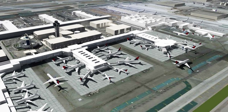 Los Angeles Airport : Delta va s'installer dans les T2 et T3 mais pas avant 2017