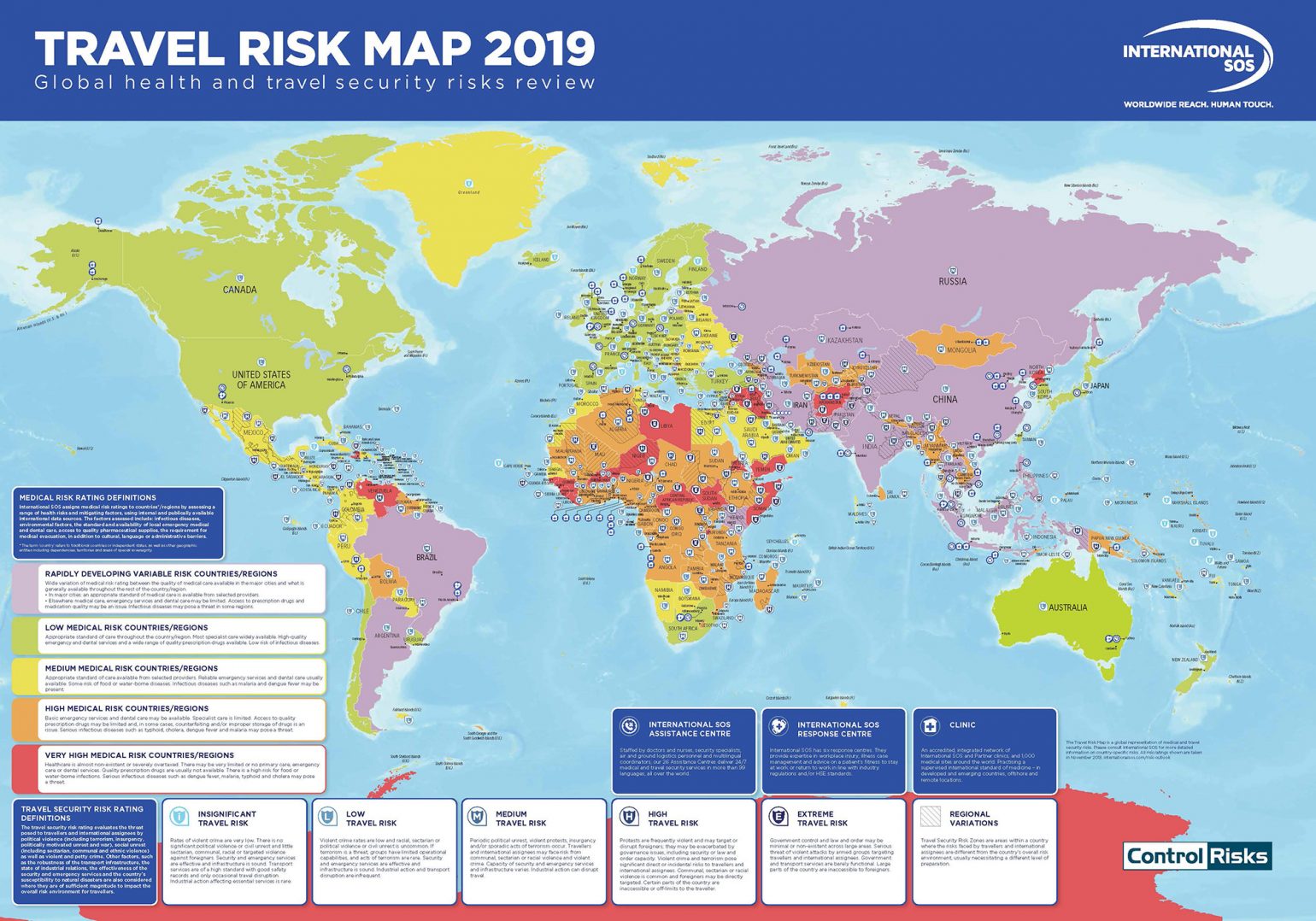 La Travel Risk Map 2019 Est Disponible