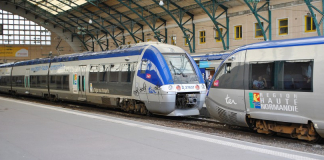 Train régional Paris Rouen
