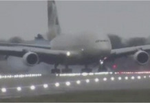 Tempête Dennis : l'extraordinaire atterrissage d'un A380 d'Etihad Airways