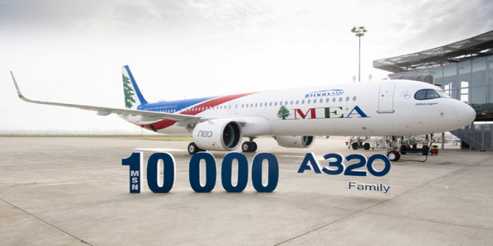 Airbus a livré le 10.000e exemplaire de son A320